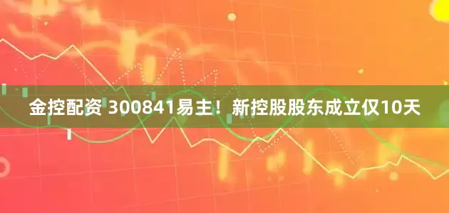 金控配资 300841易主！新控股股东成立仅10天